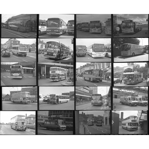 50 - U.K. Bus selection. Approx. 100, individual, 35mm black and white and a few colour negatives. The se... 