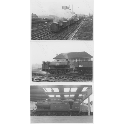 537 - Railway. L.N.E.R. Steam. A good collection of approx. 240, black and white, postcard size prints. Ap... 