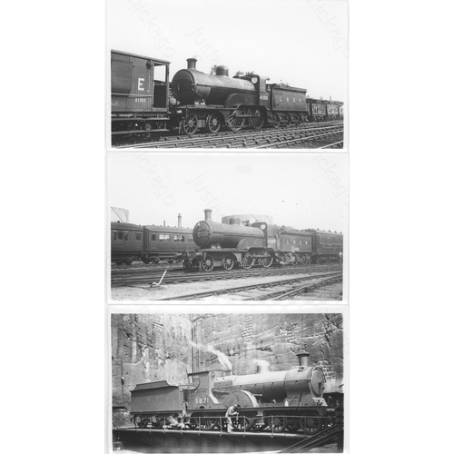 537 - Railway. L.N.E.R. Steam. A good collection of approx. 240, black and white, postcard size prints. Ap... 