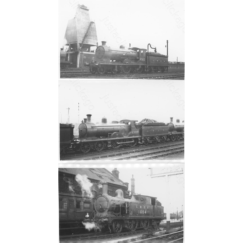 537 - Railway. L.N.E.R. Steam. A good collection of approx. 240, black and white, postcard size prints. Ap... 