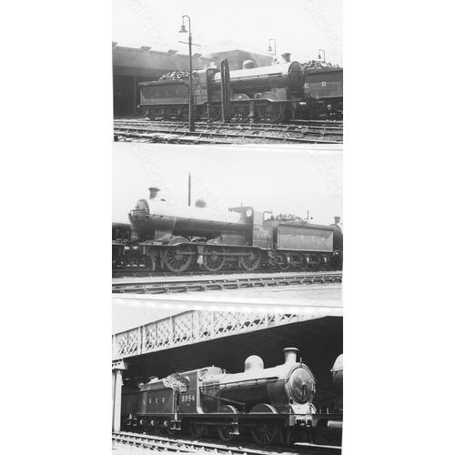 537 - Railway. L.N.E.R. Steam. A good collection of approx. 240, black and white, postcard size prints. Ap... 