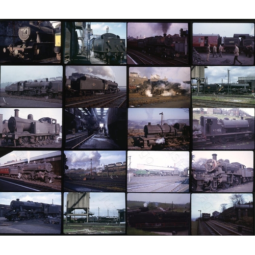 55 - Railway. B.R. Steam. Approx. 54 x 35mm original Kodak colour slides. A good quality selection, most ... 