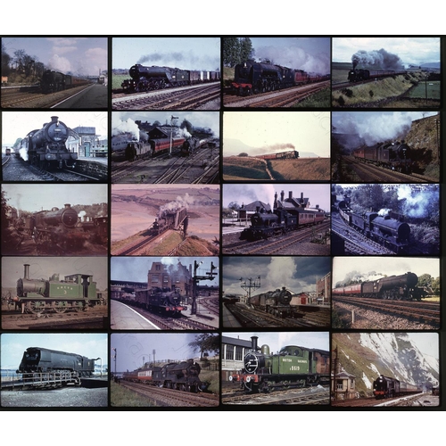 59 - Railway. BR Steam. A collection of approx. 225, duplicate, 35mm colour slides. The majority are BR s... 