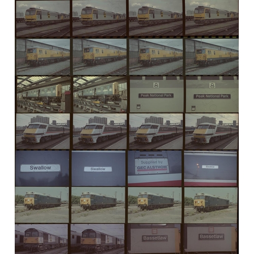 61 - Railway. Modern Traction. A selection of approx. 1000 x 35mm colour negatives, mostly in strips of 4... 