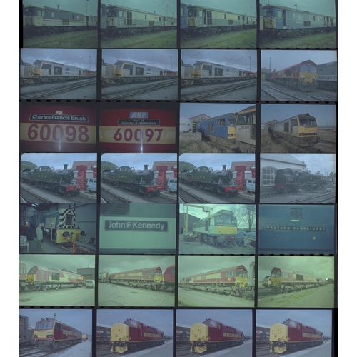 62 - Railway. Modern Traction. A selection of approx. 1000 x 35mm colour negatives, mostly in strips of 4... 