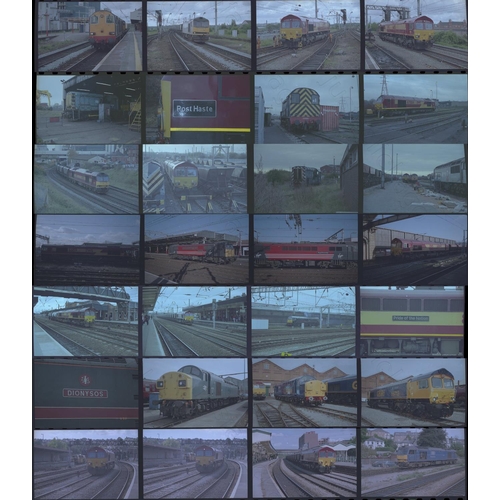 63 - Railway. Modern Traction. A selection of approx. 800 x 35mm colour negatives, mostly in strips of 4,... 