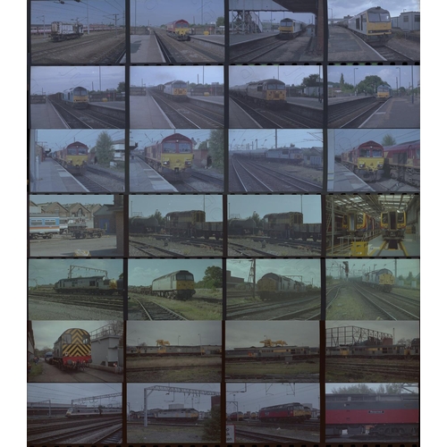 63 - Railway. Modern Traction. A selection of approx. 800 x 35mm colour negatives, mostly in strips of 4,... 