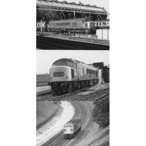 68 - Railway. Modern Traction. A large collection of approx. 900, mainly black and white 6