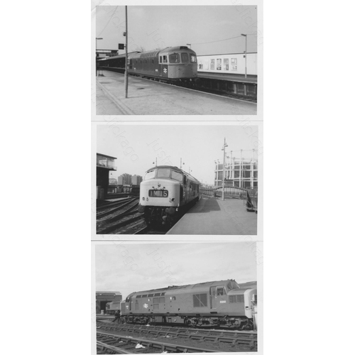 68 - Railway. Modern Traction. A large collection of approx. 900, mainly black and white 6