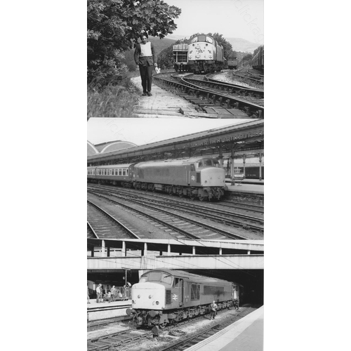 68 - Railway. Modern Traction. A large collection of approx. 900, mainly black and white 6