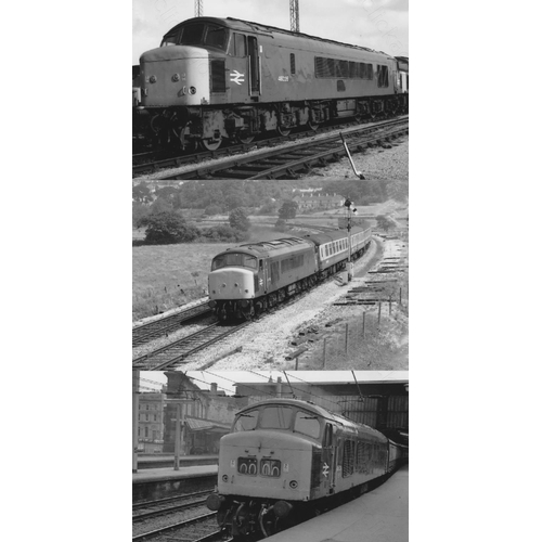 68 - Railway. Modern Traction. A large collection of approx. 900, mainly black and white 6