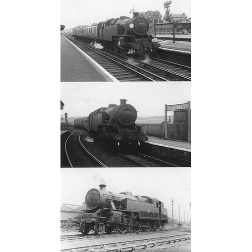 7 - Railway. L.M.S. Locomotives. A box of Approx. 650, black and white, postcard size prints. The prints... 