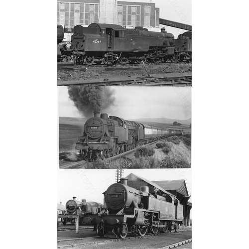 7 - Railway. L.M.S. Locomotives. A box of Approx. 650, black and white, postcard size prints. The prints... 