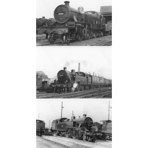 7 - Railway. L.M.S. Locomotives. A box of Approx. 650, black and white, postcard size prints. The prints... 