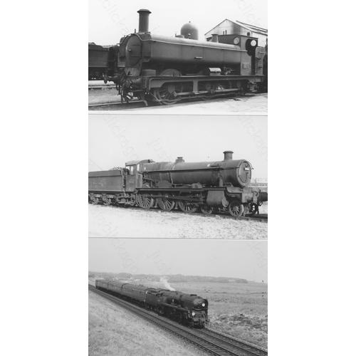 9 - Railway. B.R Steam. A box of Approx. 800, black and white, postcard size prints. The prints feature ... 