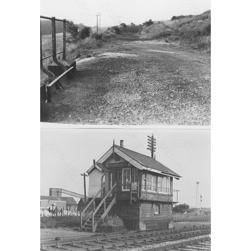 91 - Railway. BR Steam and Infrastructure. A good assortment of approx. 190 x black and white prints in a... 