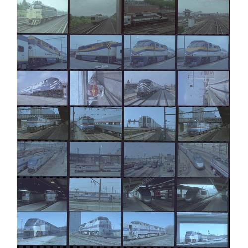 100 - Railway. Overseas Traction - U.S.A. A large selection of approx. 2000+ x 35mm colour negatives store... 