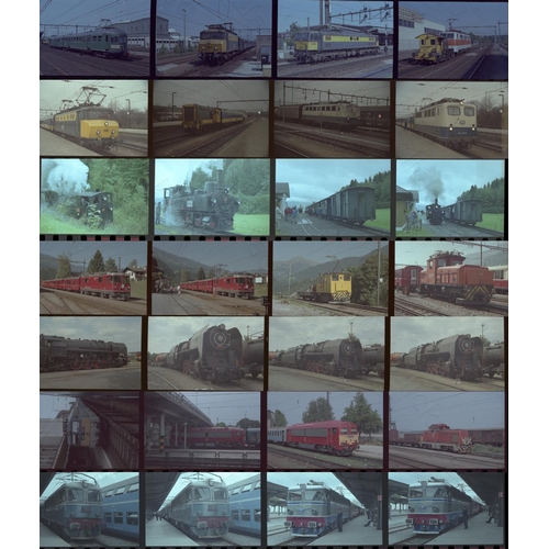 106 - Railway. Overseas Traction. A folder of approx. 2000, mostly colour 35mm negatives (some black and w... 