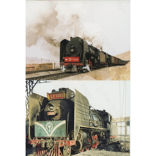 107 - Railway. Overseas Traction. An album of approx. 132 colour, 8