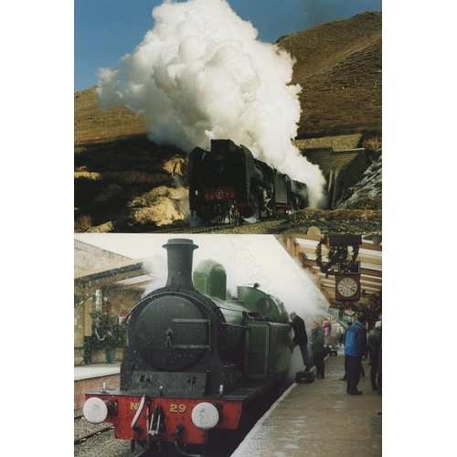 107 - Railway. Overseas Traction. An album of approx. 132 colour, 8