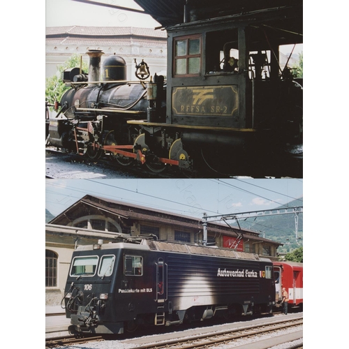 107 - Railway. Overseas Traction. An album of approx. 132 colour, 8