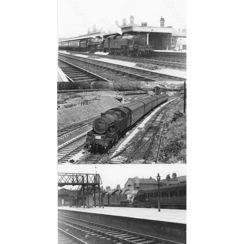 11 - Railway. L.M.S. Locomotives. A box of Approx. 750, black and white, postcard size prints. The prints... 