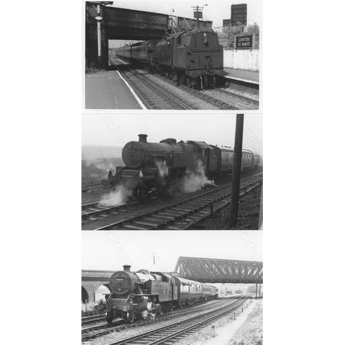 11 - Railway. L.M.S. Locomotives. A box of Approx. 750, black and white, postcard size prints. The prints... 