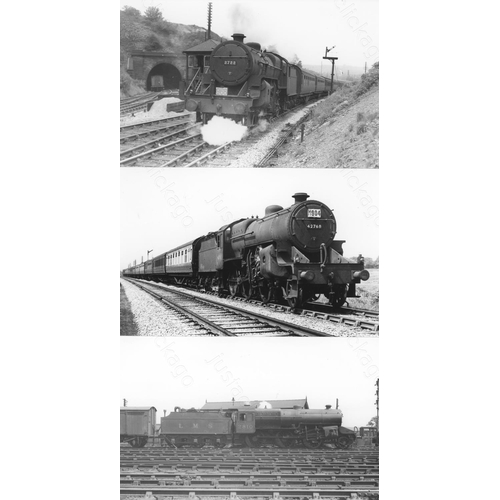 11 - Railway. L.M.S. Locomotives. A box of Approx. 750, black and white, postcard size prints. The prints... 