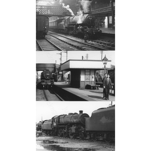 11 - Railway. L.M.S. Locomotives. A box of Approx. 750, black and white, postcard size prints. The prints... 