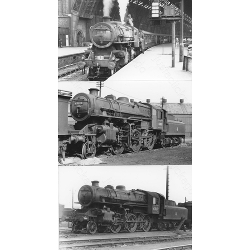 11 - Railway. L.M.S. Locomotives. A box of Approx. 750, black and white, postcard size prints. The prints... 