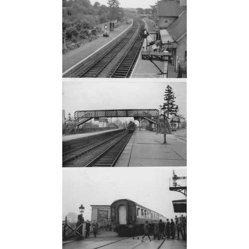 111 - Railway. Infrastructure. Approx. 100, black and white postcard size prints. The digital copy prints ... 