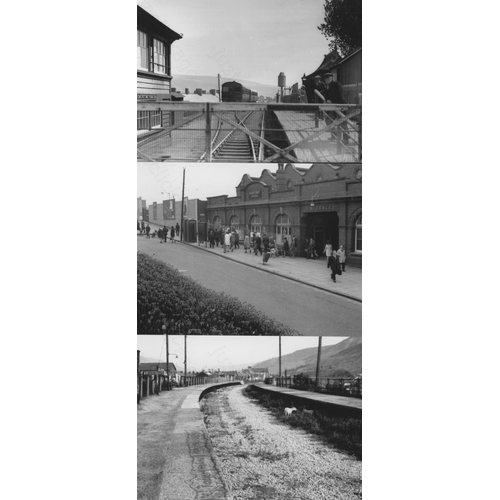 111 - Railway. Infrastructure. Approx. 100, black and white postcard size prints. The digital copy prints ... 