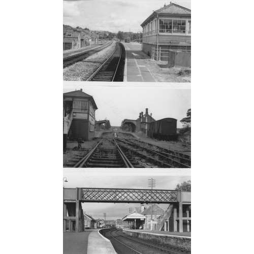 111 - Railway. Infrastructure. Approx. 100, black and white postcard size prints. The digital copy prints ... 