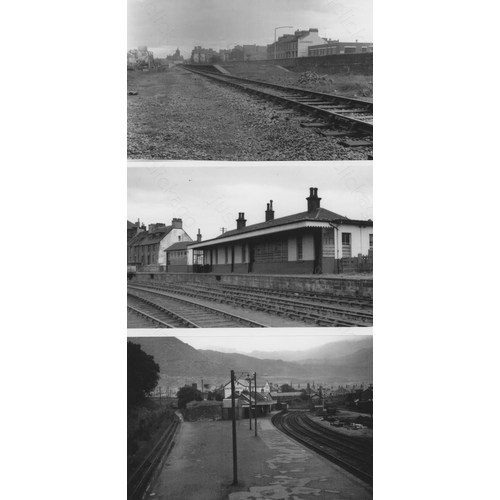 112 - Railway. Infrastructure. Approx. 100, black and white postcard size prints. The digital copy prints ... 