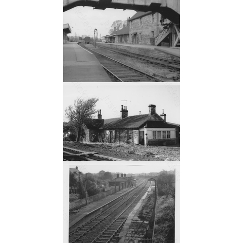 113 - Railway. Infrastructure. Approx. 100, black and white postcard size prints. The digital copy prints ... 