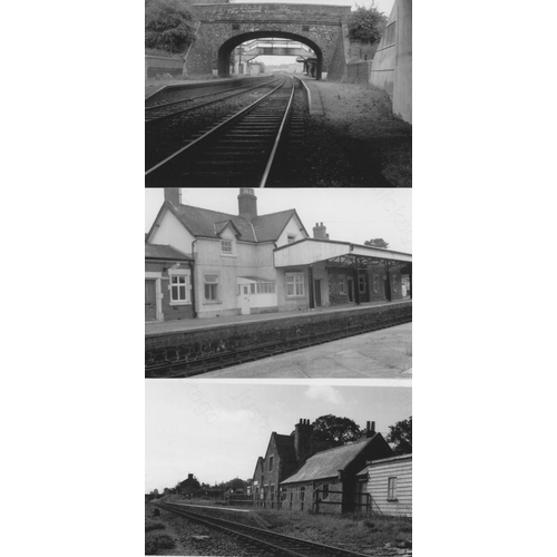 113 - Railway. Infrastructure. Approx. 100, black and white postcard size prints. The digital copy prints ... 