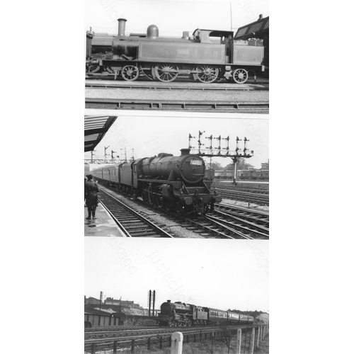 12 - Railway. B.R. Steam. A box of Approx. 750, black and white, postcard size prints. The prints feature... 