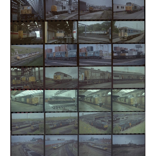 125 - Railway. Modern Traction. Approx. 450, original colour 35mm negatives in strips/negative pages, from... 