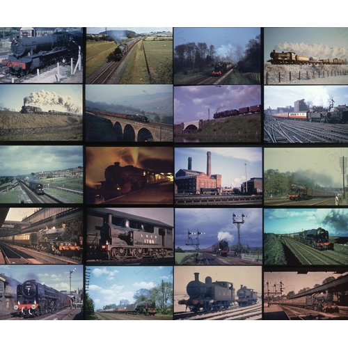 129 - Railway. BR Steam. An assortment of approx. 100 x 35mm colour slides. The slides are duplicates from... 