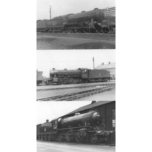 13 - Railway. B.R. Steam. A box of Approx. 750, black and white, postcard size prints. The prints feature... 