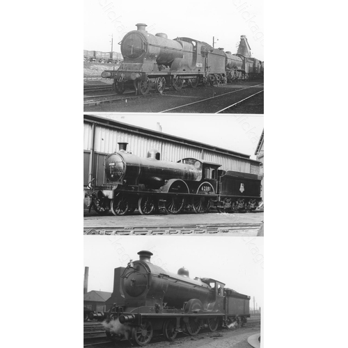 13 - Railway. B.R. Steam. A box of Approx. 750, black and white, postcard size prints. The prints feature... 