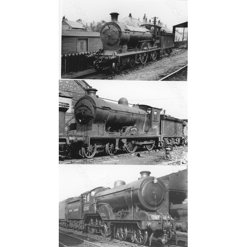 13 - Railway. B.R. Steam. A box of Approx. 750, black and white, postcard size prints. The prints feature... 