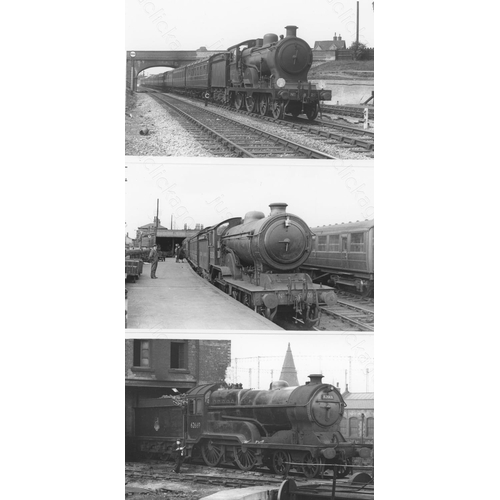 13 - Railway. B.R. Steam. A box of Approx. 750, black and white, postcard size prints. The prints feature... 