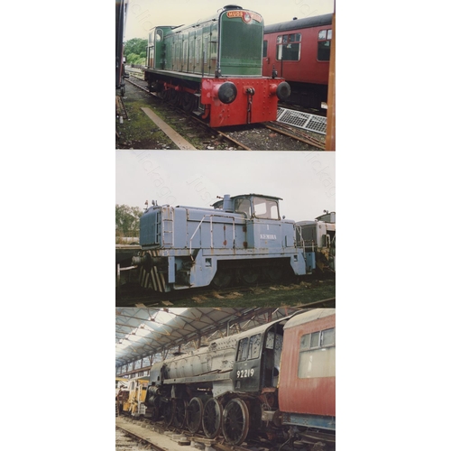 131 - Railway. Heritage Steam. An assortment of approx. 200 x 35mm colour slides (mixed film stock) and ar... 