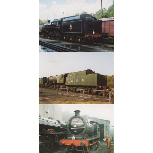 131 - Railway. Heritage Steam. An assortment of approx. 200 x 35mm colour slides (mixed film stock) and ar... 