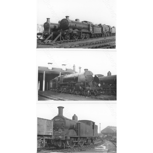 14 - Railway. B.R. Steam. A box of Approx. 750, black and white, postcard size prints. The prints feature... 