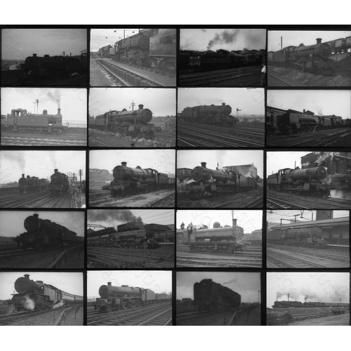 140 - Railway. BR Steam and preserved steam. An assortment of 35mm colour and black and white slides. Ther... 