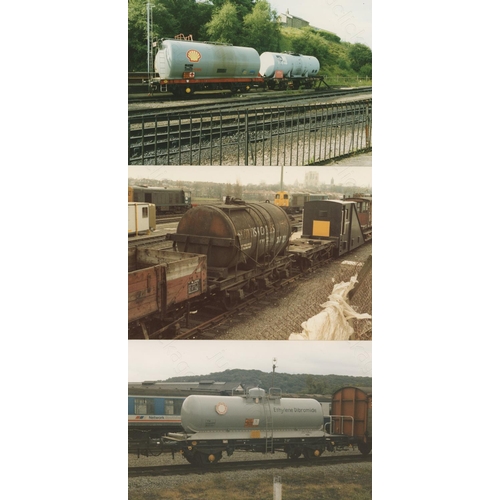 142 - Railway. Infrastructure - Wagons. A selection of approx. 200, black and white and colour prints, mos... 