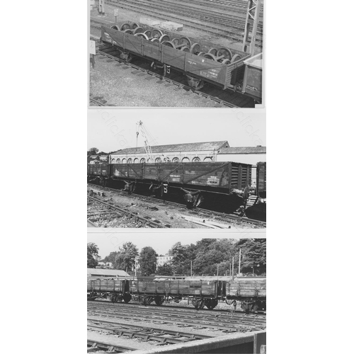 143 - Railway. Infrastructure - Wagons. A selection of approx. 160, black and white and colour prints, mos... 