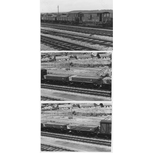 143 - Railway. Infrastructure - Wagons. A selection of approx. 160, black and white and colour prints, mos... 